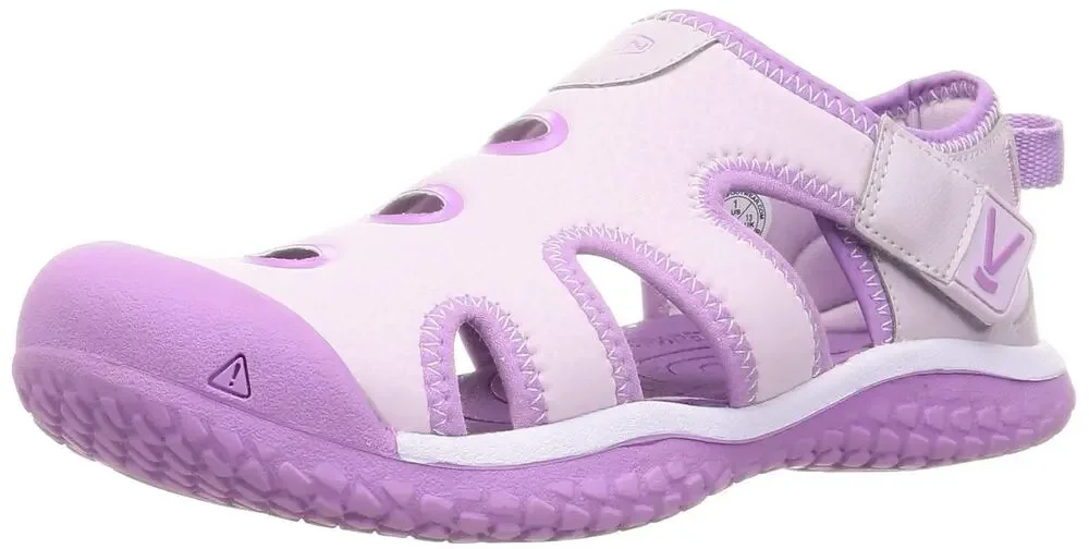 KEEN KID'S STINGRAY CLOSED TOE WATER SANDALS LAVENDER FOG/AFRICAN VIOLET, 6 T US